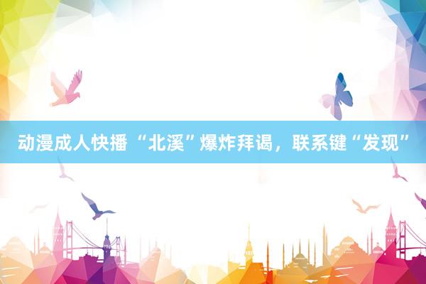 动漫成人快播 “北溪”爆炸拜谒，联系键“发现”